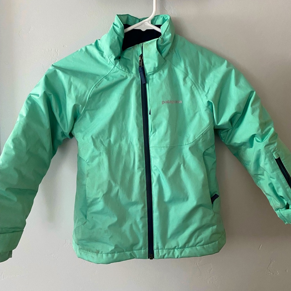 Youth teal Patagonia Ski jacket